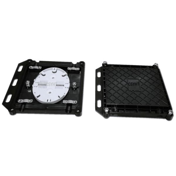 Black Color Fiber Optic Closure 24 Cores ABS PC Material Aerial / Buried Application