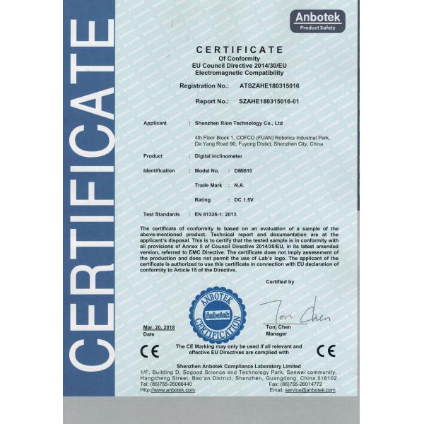 High Resolution Magnetic Digital Angle Gauge RION Industrial