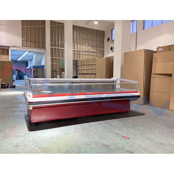 Customizable Meat Display Cooler Lighting Adjustable Meat Display Refrigerator