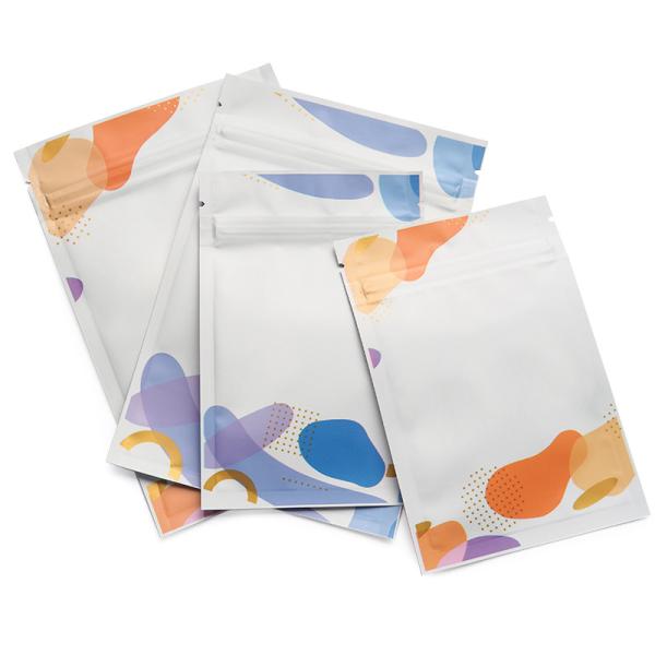 CMYK Impression 8C Foil d'aluminium Poches à fermeture à glissière Pour les aliments sac en papier en feuille d'aluminium