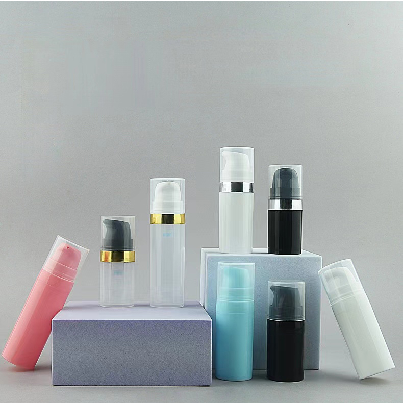 Wholesale Mono-Material PP Airless Pump Bottle 5ml 10ml 15ml Recyclable Vacuum Lotion Pump for Skincare