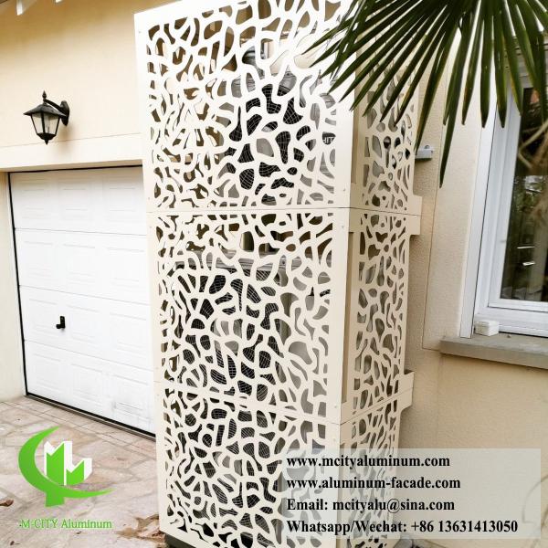 Cache-climatiseur pour ventilateur de climatisation, écran en aluminium, cache pompe à chaleur