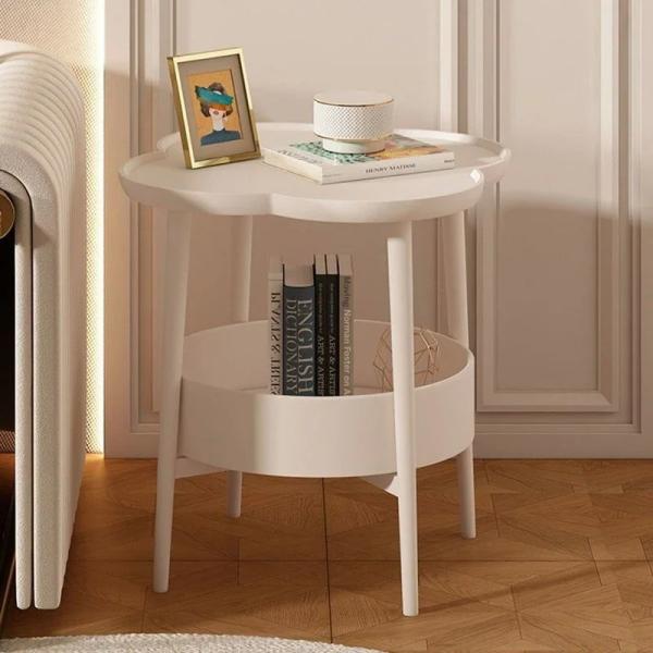 Living Room Coffee Bedside Simple Modern Side Table with Storage Shelf