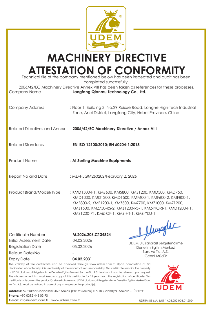 Langfang Qianmu Technology Co., Ltd Certifications