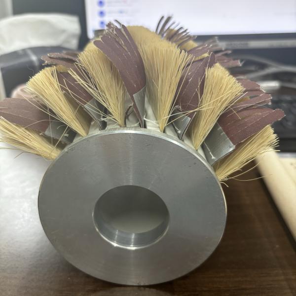 Nylon Dust Removal Brush Roller Polishing Grinding Brush Woodworking Machinery Sisal Sandpaper Brush Roller