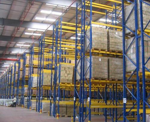 Cold - Rolled Steel Q235 Workshop Beam Pallet Racking 1.5-2.5mm Depth
