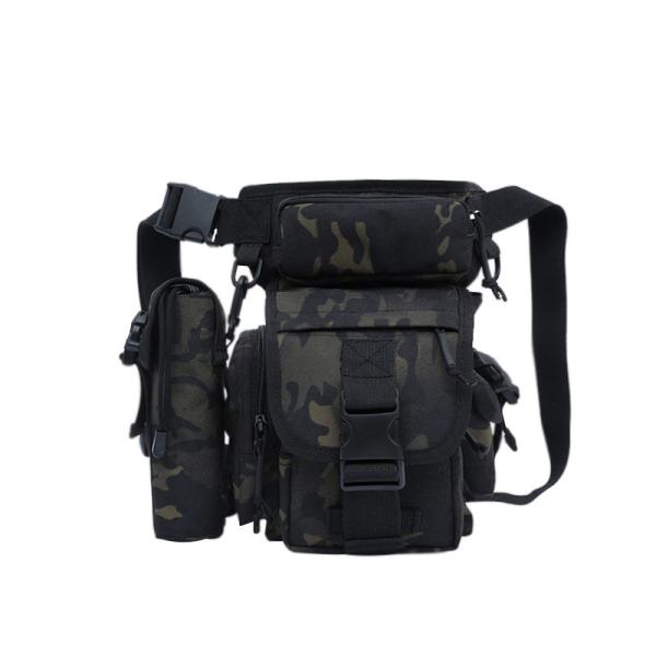 Camouflage Water Bottle Bag for Camping and Training 2-3 kg Capacity Multiple Pockets