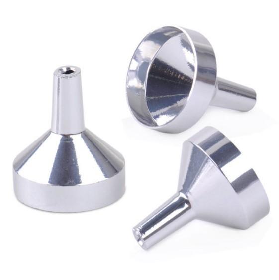 Metallic Silver / Golden Stainless Steel Mini Funnel Jewelry Accessories