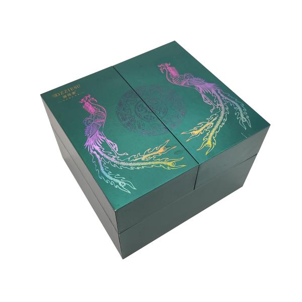 Skincare Cosmetic Gift Box Packaging Paperboard Magnetic Flip Top Box With Window