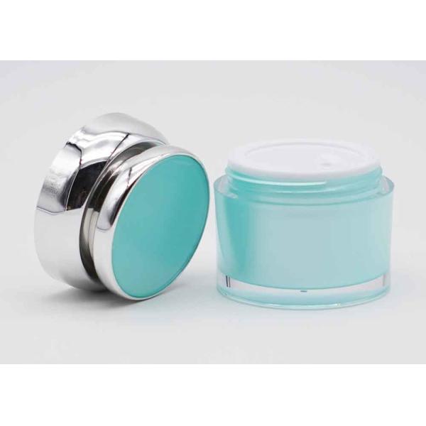 Свет - круг заботы сини и кожи опарника 50g сияющего серебряного цилиндра цвета пластиковый