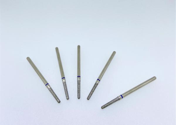 Plated Coated Tapered Round End Diamond Bur 2.35mm Abrasive Cutting Wheels