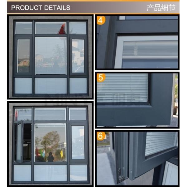 EPDM Rubber Strip Design Style Modern Aluminum Frame Casement Window Picture Window