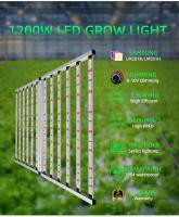 Lâmpada de crescimento LED dobrável de 1200W UV IR Eficiência energética para jardinagem interior Compacta Luz de crescimento LED