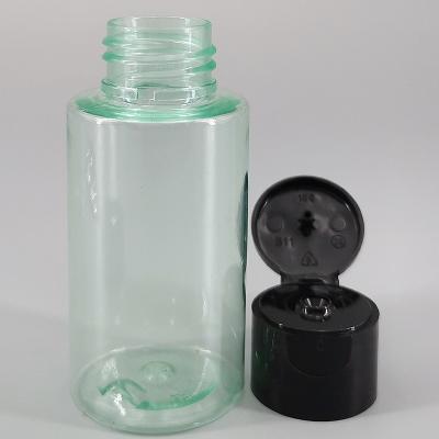 Garrafas plásticas claras do licor 2.1oz do verde 24mm mini