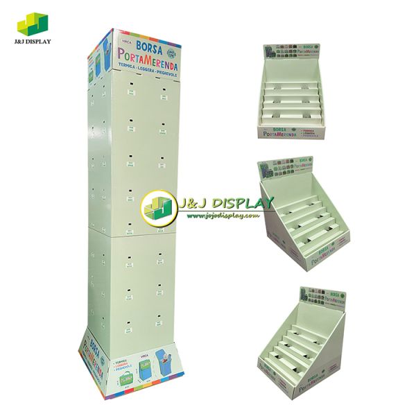 Rotating Floor Display Stand POS Cardboard Display Stand Easy To Assemble