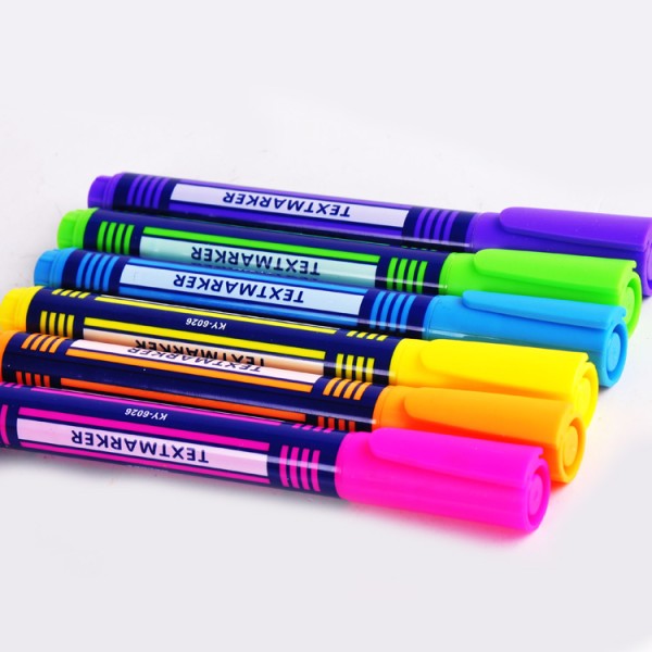wholesale cheap price office and school stationery highlighters with chisel tip