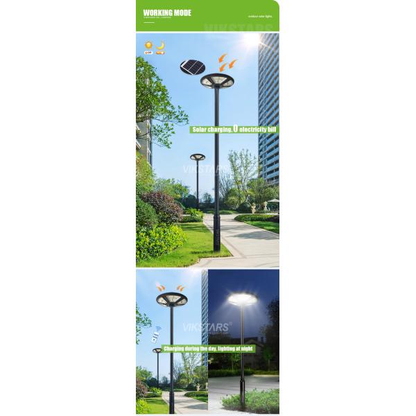 Все в одном яркие круглые садовые солнечные фонари IP65 водонепроницаемый с датчиком движения