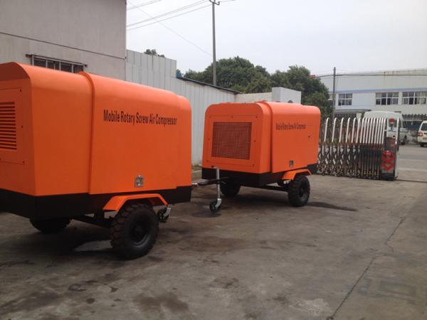 13Bar Portable Used Diesel Mobile Screw Air Compressor for Drilling Rig