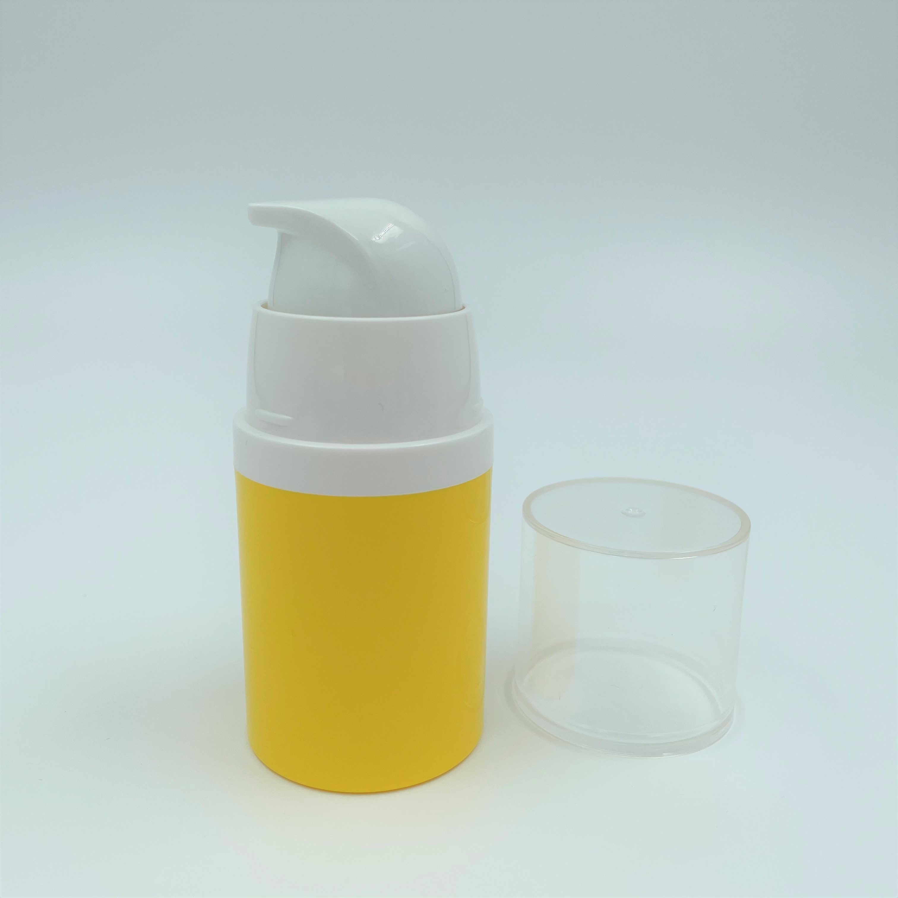 Белое желтое печатание шелка бутылки насоса 50ml 80ml 100ml безвоздушное