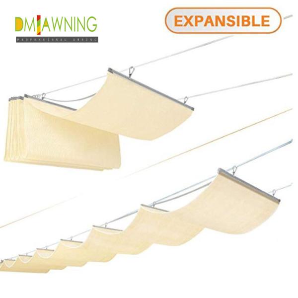 Sus316 Fabric Waterproof Retractable Cover Pergola Sliding retractable pergola canopy