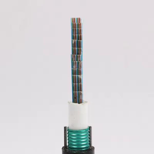 Overhead 652D 288 núcleo HDPE Jaqueta externa fita de fibra óptica cabo Multi tubo gel-cheio cabo de fibra óptica exterior