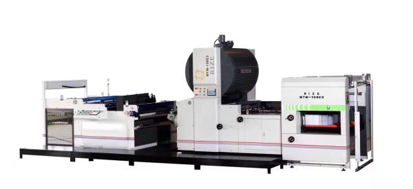 Laminador de filme térmico metalizado 1080 × 950 mm com faca quente 68kW