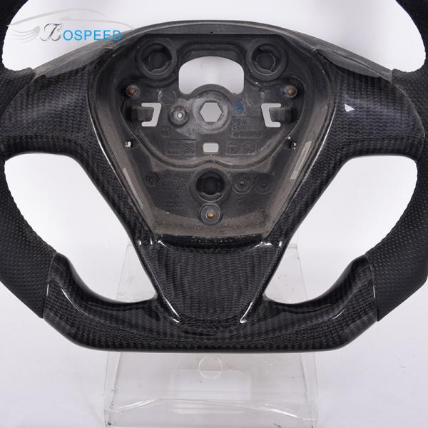 35cm Custom Ford Ranger Racing Steering Wheel Smooth Leather Blue Stripe