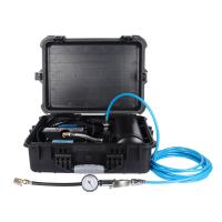 Compressor de ar de automóvel de duplo cilindro de carga pesada para inflação de pneus de automóvel com caixa de plástico