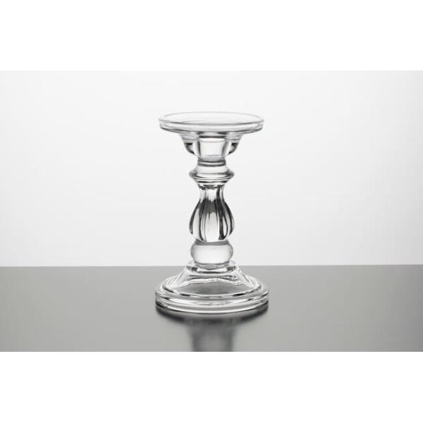 Pillar Taper Crystal Glass Candlestick Holders Decorative Lead Free