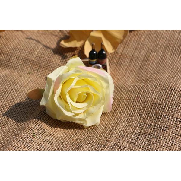 UVG FBL02 silk roses artificial flower head for wedding flower wall backdrop use