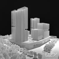 1/500 HSA Modèle de concept architectural Projet de ville de la connaissance de Guangzhou 100KG