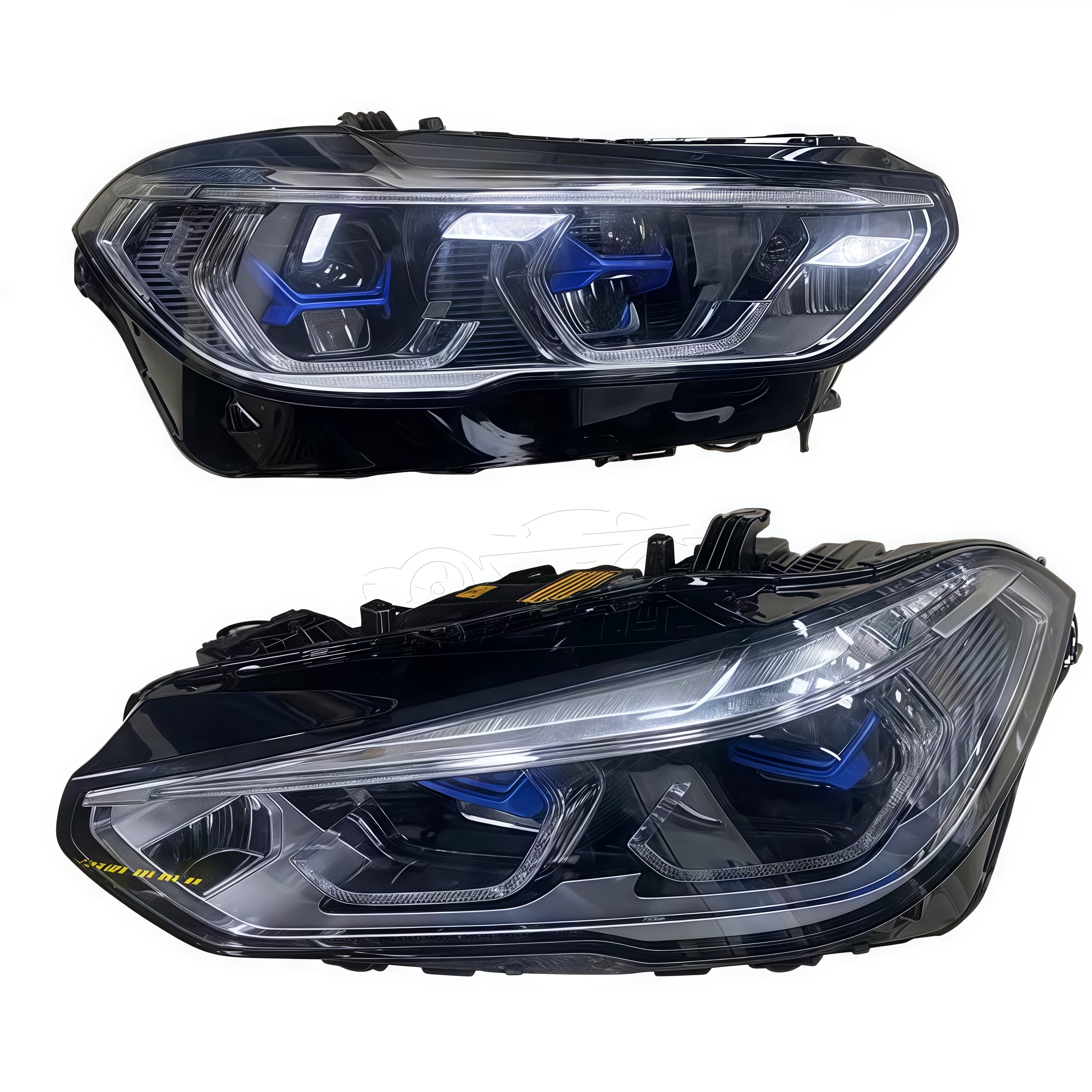 2019-2021 for BMW X5 LED Headlight Assembly Canbus White LED Lamp 50W 12V AC Laser G05 X5 Make 6000K Color Temperature for Car L