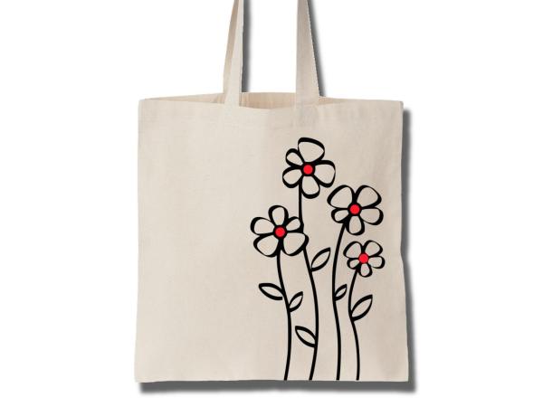 Shopping Bag Women Flowers 04