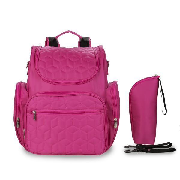 Waterproof Maternity Bag Baby Diaper Bag Large Multifunction Travel Backpack with Bottle Bag stroller strap foe Mom&Dad