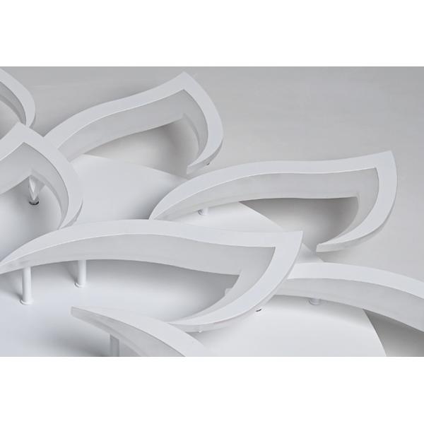 Blanco interior llevado de acrílico de la luz de techo del hierro de la pantalla plana de Dimmable