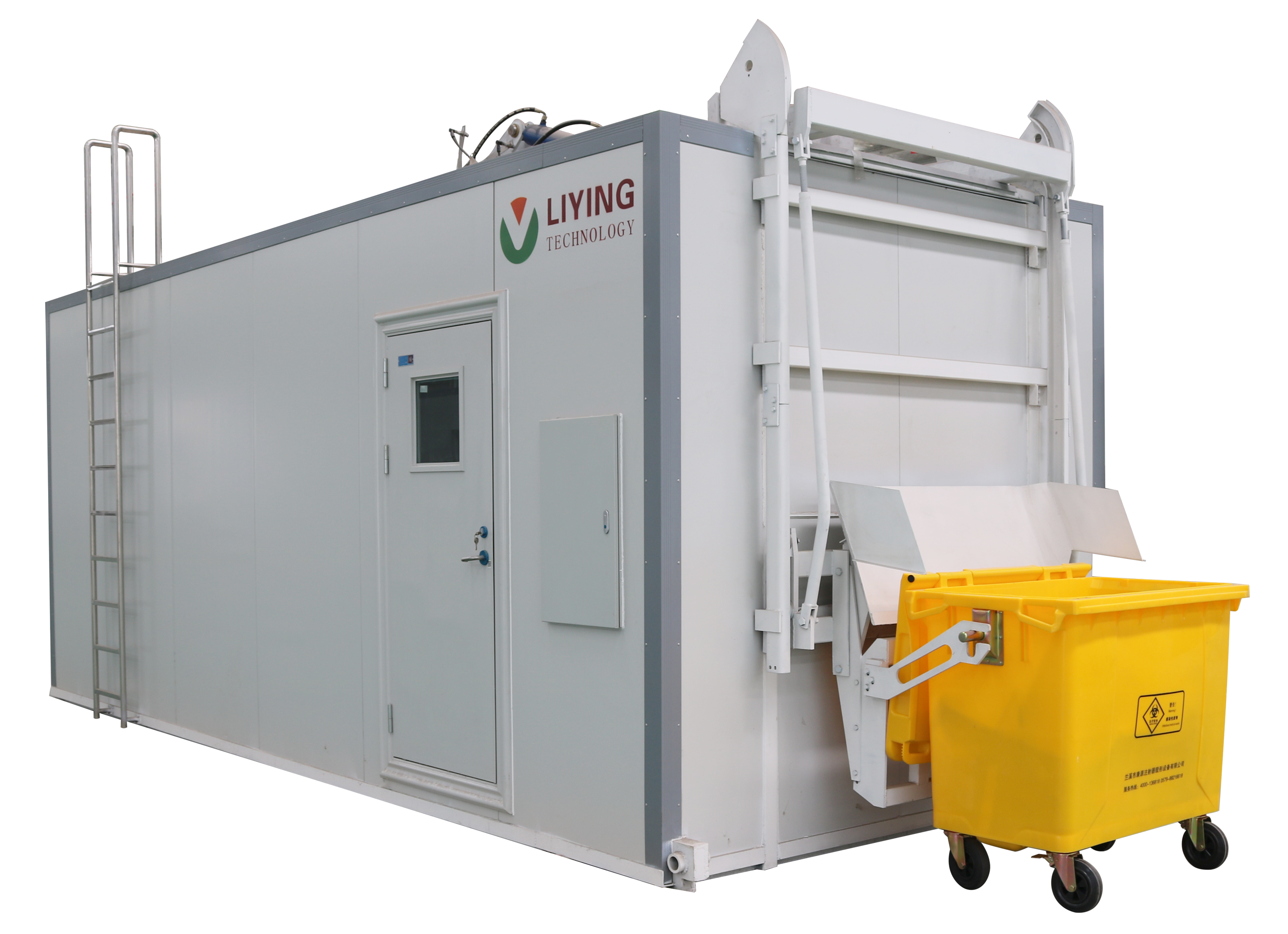 50MHz Feeding Dedusting Medical Waste Disposal Machine Equipment 120KW