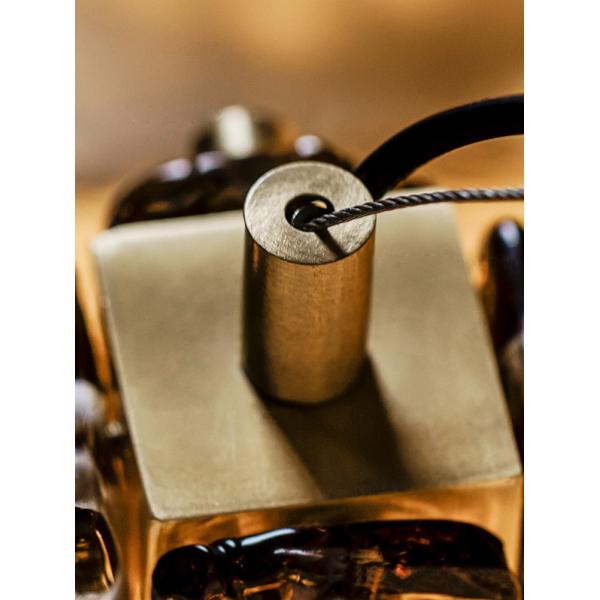 Vintage nordique Wabi Sabi Clover Lustre en verre Restaurant Café Chambre à coucher Pendant Light