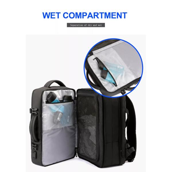 Обратимый течебезопасный рюкзак дела случайный расширяемый с портом USB