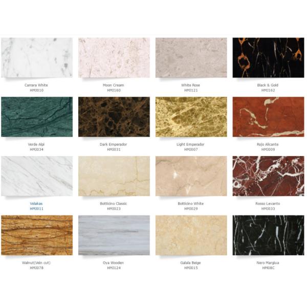 Wall Natural Stone Marble Tiles , 2.7g/Cm³ Density Large White Marble Floor Tiles
