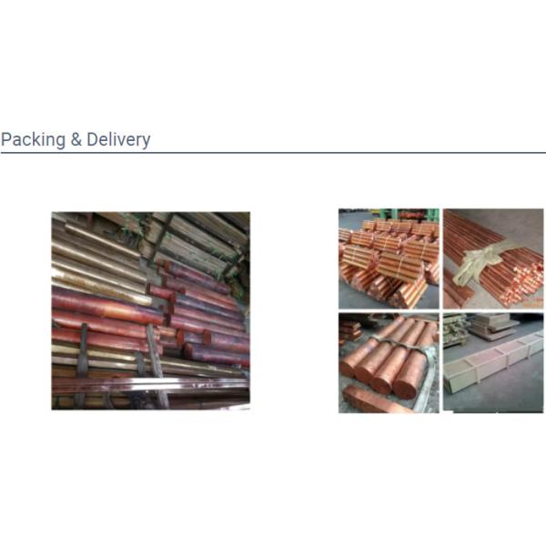 Barra de cobre pura do cobre do diâmetro 3mm-500mm Rod TISCO C10200 C11000