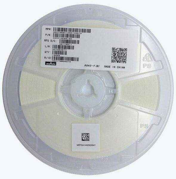Small 0.1uF Mlcc Multilayer Ceramic Capacitor 10V Rated Voltage Size X6S ( EIA )