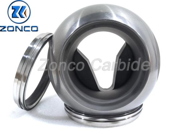YG8 Polished Valve Trim / Valve Ball And Seat For Oil Industry ISO Grade