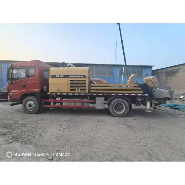Used Mini Concrete Line Pump Truck Cement Transfer Pump with 2 Boom Sections