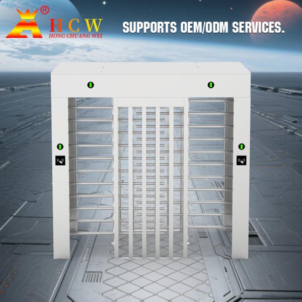 Smart Access Control Full Height Turnstile Stainless Steel For Construction Site