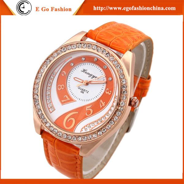 HY01 6 Colors Woman Watches PU Leather Watch Quartz Analog Watches Luxury Dress Watch New
