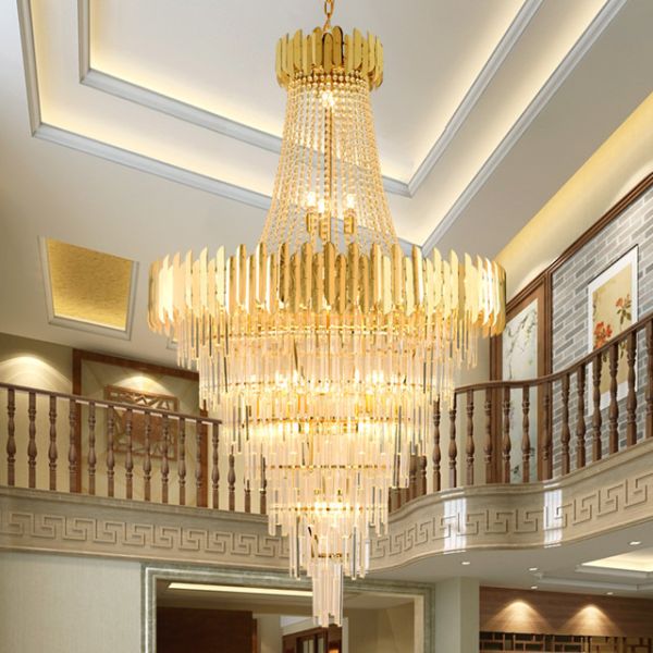 LED Crystal Chandelier Pendant Indoor Home Hotel Restaurant Lighting Fixture Modern Elegant Design Decorative Ceiling Light