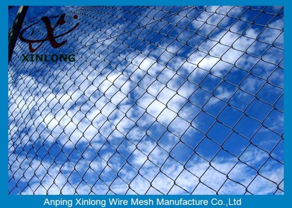 Farm Equipment Galvanized Steel Chain Link Fence 8 Foot Diamond Hole Shape