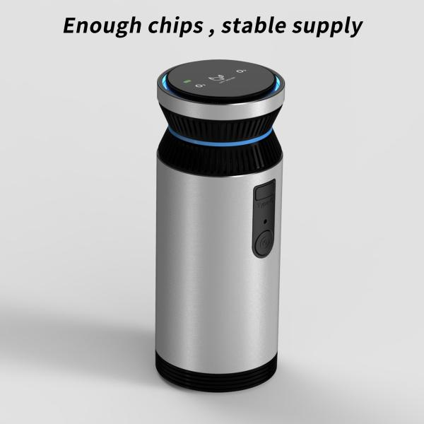 5200mAh Battery USB Car Operated Air Purifier Aluminum Alloy +ABS