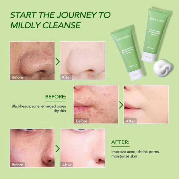 Baume nettoyant démaquillant à l'huile de graines de thé vert nourrissant et nettoyant en profondeur pour le visage, en marque de distributeur