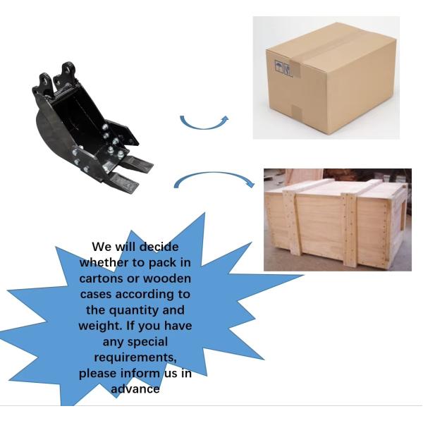 Godets de micro-pelle hydraulique pour la rénovation et la construction